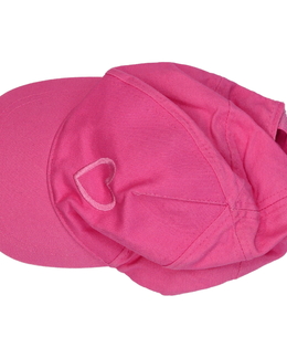 Růžová kšiltovka se srdcem 