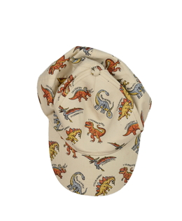 Hnědá dinosauří kšiltovka 