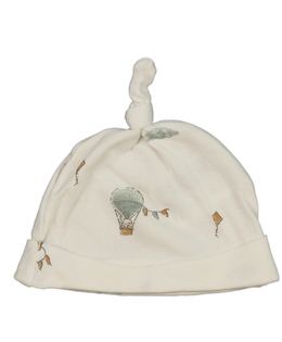 Bílá bavlněná čepička s obrázky H&M