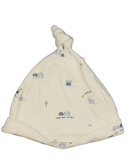 Bílá bavlněná čepička se slony F&F