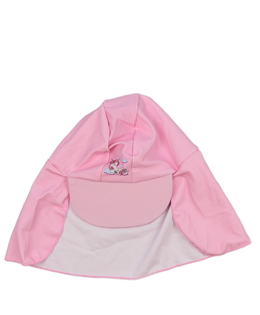 Růžová čepice s ochrannou krku 