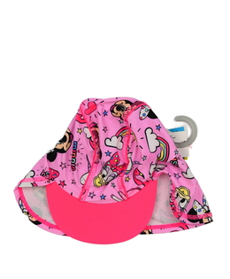 Nový růžový klobouk s ochrannou krku Minnie 