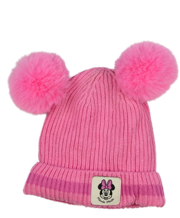 Růžová čepička Minnie s fleecovou podšívkou