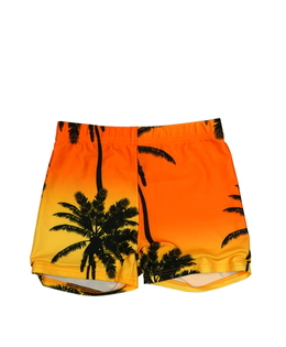 Oranžové plavky s palmami  