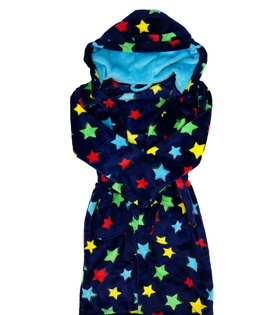 Modrý župan s hvězdami 