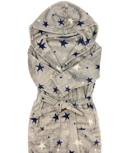 Šedý župan s hvězdami M&S