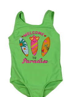 Zelené plavky s obrázky Primark 