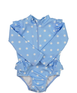 Modré plavky s kolečky a volánky Tu 