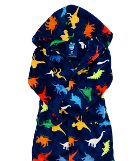 Modrý hebký župan s dinosaury F&F