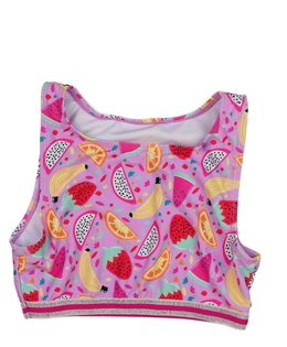 Fialový plavkový vršek s ovocem 