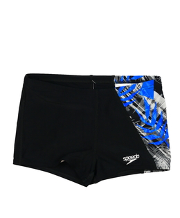 Černé plavky s barevným bokem Speedo