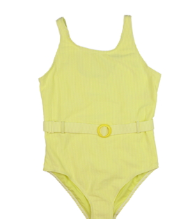 Žluté vzorované plavky s páskem vel. 170 Primark