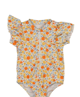 Světlé květinové plavky 