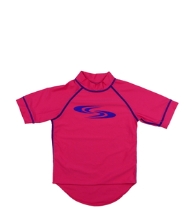 Sytě růžové plavkové triko 