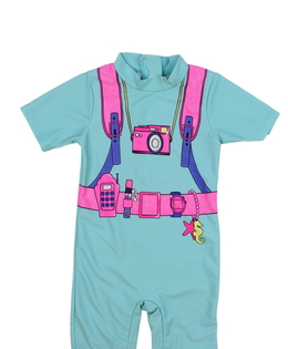 Modré plavky s potiskem 