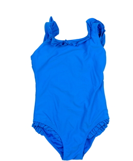 Modré plavky s volánky 