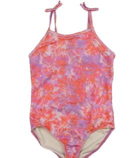 Růžovo-fialové batikované plavky Primark 