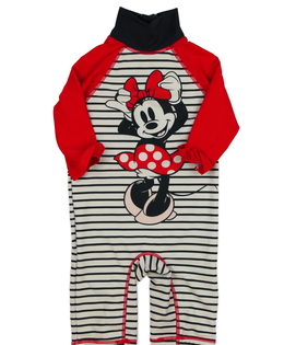 Krémovo-červené plavky Minnie Disney 