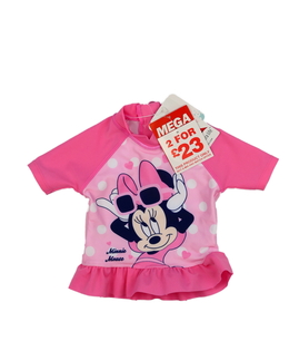 Nové růžové plavkové triko Minnie Disney 