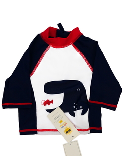 Nové plavkové triko bílo-modré Mothercare