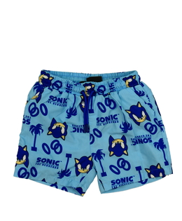 Modré plážové kraťasy Sonic Primark 