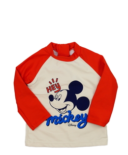 Krémovo-oranžové plavkové triko Mickey George