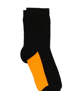 Nové černooranžové ponožky EUR 27-30