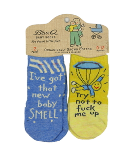 Nové ponožky 2 páry modré a žluté 