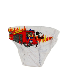 Nové bílé slipy Hasič Sam 