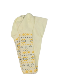 Nové krémové punčocháče se vzory 