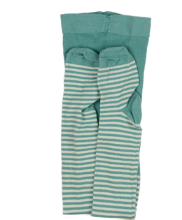 Nové modro-bílé pruhované punčocháče Tu