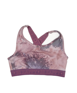 Růžovo-fialová batikovaná sportovní podprsenka Nut