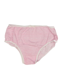 Nové bílo-růžově pruhované kalhotky
