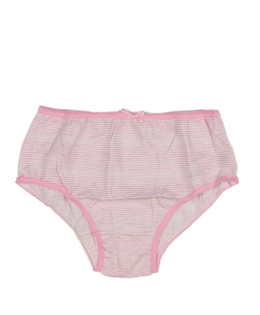Nové bílo-růžově pruhované kalhotky