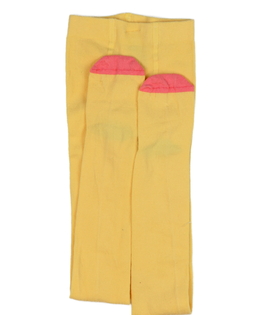 Nové žluté punčocháče s růžovou špičkou H&M