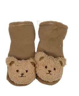 Nové hnědé ponožky s medvědem 