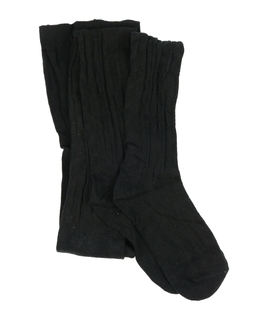 Nové černé vzorované punčocháče 