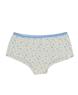 Nové bílé kalhotky s modrými srdíčky George