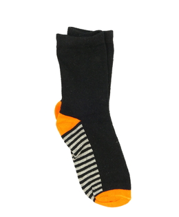 Nové černo-oranžové ponožky EUR 23-27