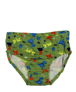 Nové zelené slipy s dinosaury 