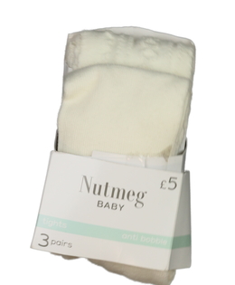 Nové krémové punčocháče 2 ks Nutmeg