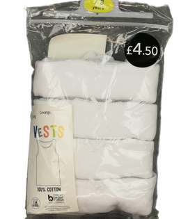 Nové bílé spodní košilky 4 ks George