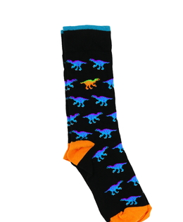 Nové černé dinosauří ponožky EUR 38-41