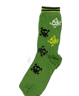 Nové zelené ponožky s lebkami EUR 24-26