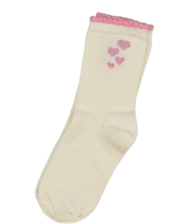 Nové krémovo-růžové ponožky EUR 27-30