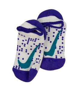 Nové bílo-fialové ponožky EUR 27-30 Nike 