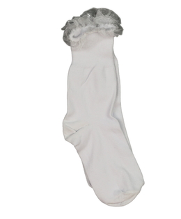 Nové bílé ponožky s volánkem EUR 31-36