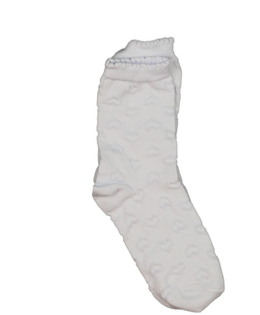Nové bílé ponožky se srdíčky EUR 27-30
