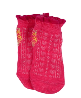 Nové růžové zdobné ponožky 