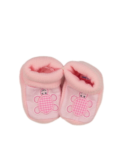Růžové teplé ponožky se želvou